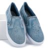 Riflové tenisky modré Slip On American Club