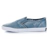 Riflové tenisky modré Slip On American Club