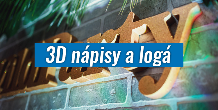 3D nápisy a loga