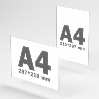 Plexisklová samolepiaca kapsa A4