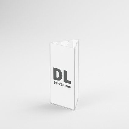 Plexi menu stojan trojstranny format DL