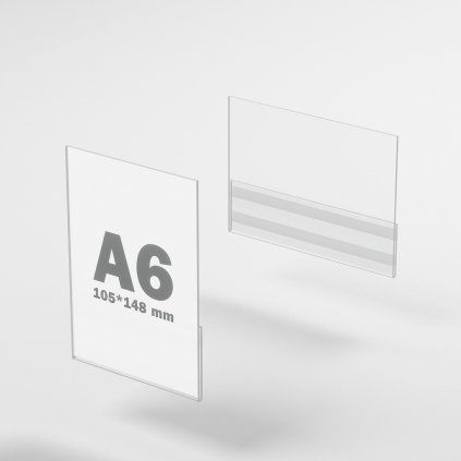Plexi kapsa na leták A6 so samolepkou