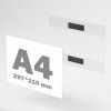 Plastová magnetická cenovka A4 na šírku