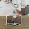 Číry plexi box 15x12x12cm s kapsou na vizitky