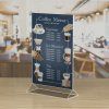 Plexi držiak na jedálny lístok a menu A4