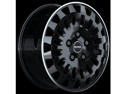 MAK OVERLAND GLOSS BLACK MIRROR RING
