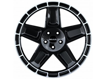 MAK TREK GLOSS BLACK MIRROR RING