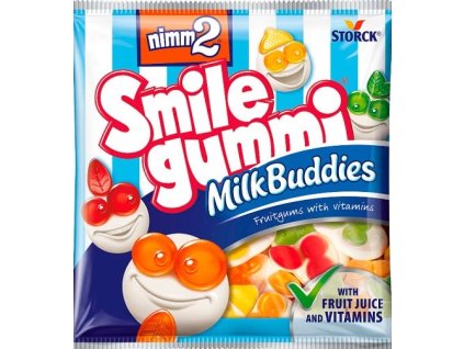 storck nimm2 smile milk buddies ovocne zelatinove bonbony 90g nejkafe cz