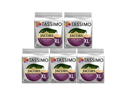 Tassimo Jacobs Caffé Crema Intenso XL 16ks karton 5 balení