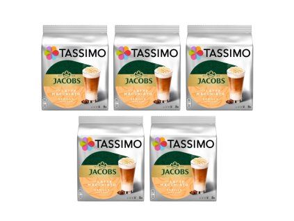 tassimo latte macchiato vanilla kapsle 8 8ks karton 5 baleni