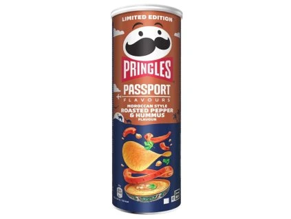 Pringles Passport Moroccan Style Roasted pepper & Hummus 165g