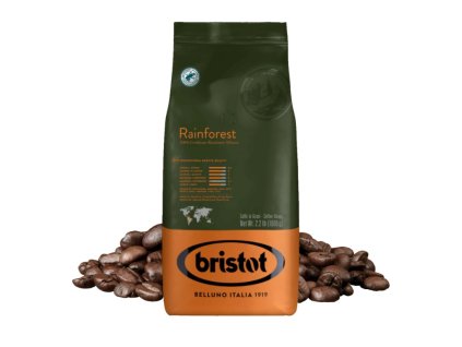 bristot rainforest zrnkova kava 1 kg nejkafe cz