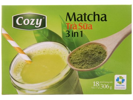 13654 cozy matcha milk tea 3 in 1 306g