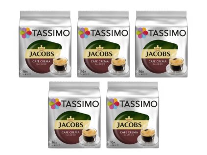 tassimo jacobs caffe crema 16 kusu karton 5 baleni