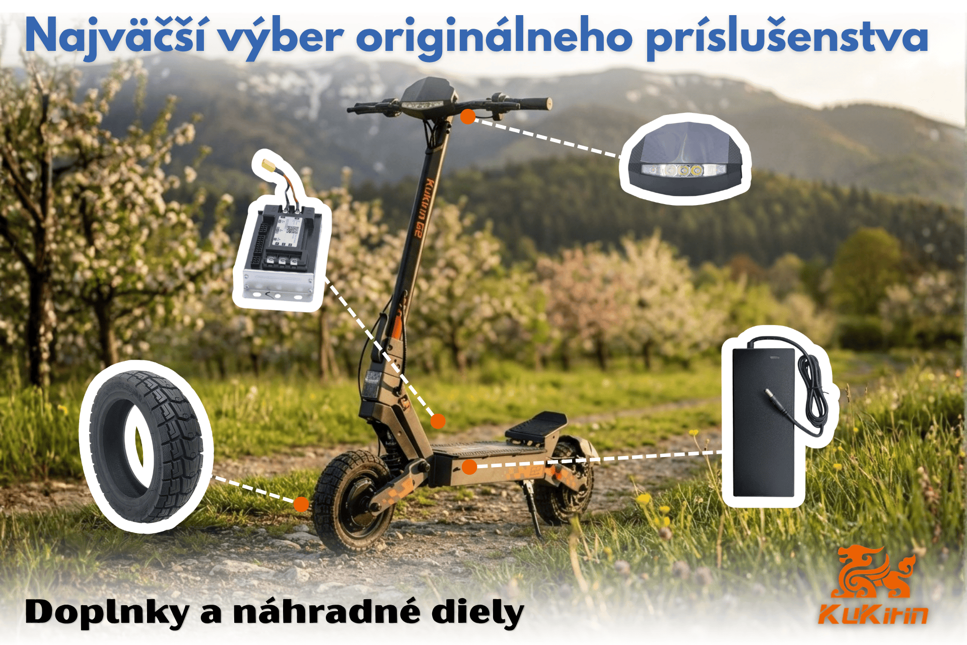 Originálne príslušenstvo a doplnky Kukirin