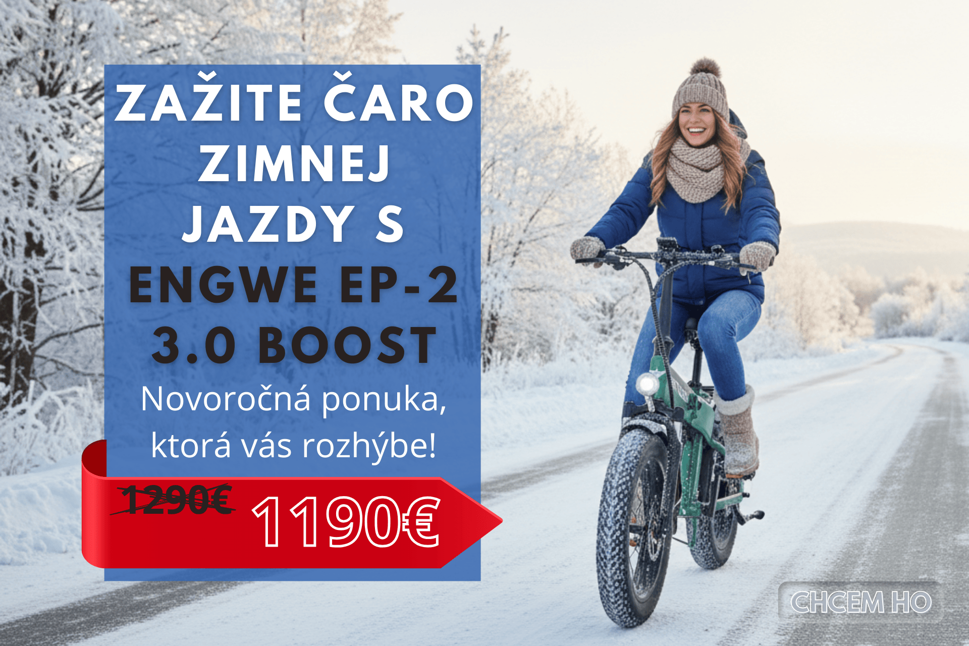 Zažite čaro zimnej jazdy s Engwe EP-2 3.0 Boost