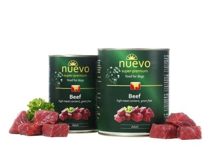 NUEVO dog Adult Beef 400 g konzerva