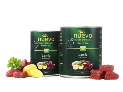 NUEVO dog Adult Lamb & Potato 800 g konzerva