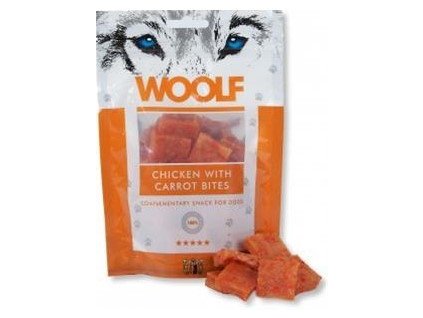 Pamlsok Woolf Dog Chicken & Carrot Bites 100 g
