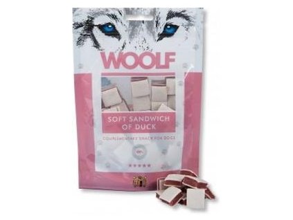 Pamlsok Woolf Dog Duck Soft Sandwich 100 g