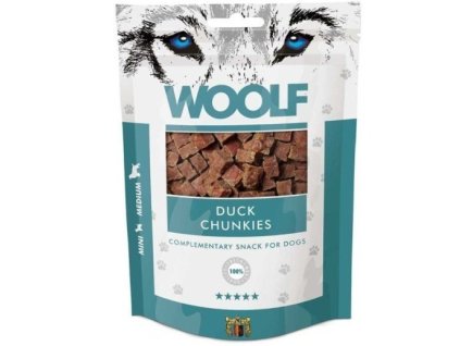 Pamlsok Woolf Dog Duck Chunkies 100 g