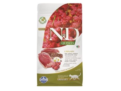 Farmina N&D cat QUINOA (GF) adult, urinary, duck & cranberry 1,5 kg