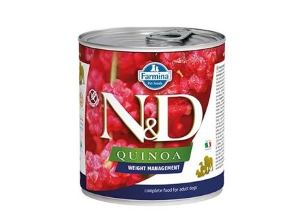 Farmina N&D dog QUINOA Weight management konzerva 285 g