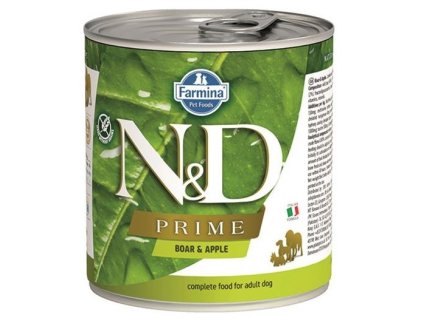 Farmina N&D dog PRIME Boar & Apple konzerva 285 g