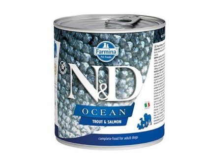 Farmina N&D dog OCEAN Trout & Salmon konzerva 285 g