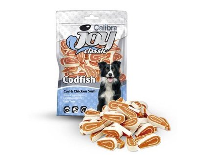 Pamlsok CALIBRA Joy DOG Classic Chicken & Cod Sushi 80g