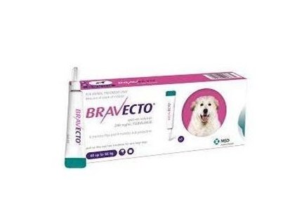 Bravecto Dog XL 1400 mg spot-on roztok pre veľmi veľké psy ( od 40 do 56 kg ) 1 x 5 ml