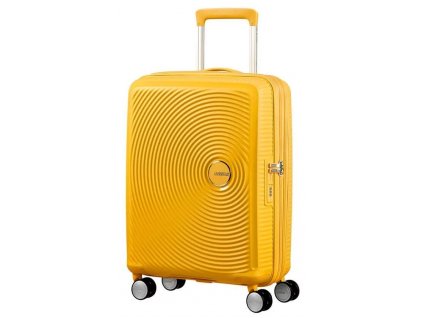 3249714 american tourister soundbox spinner 55 exp golden yellow