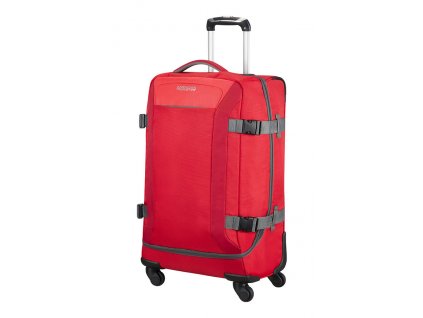 3249693 americantourister road quest spinner duffle m solid red 1819