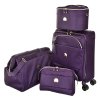 174703 7 cestovni kufr delsey montrouge slim 55 fialova
