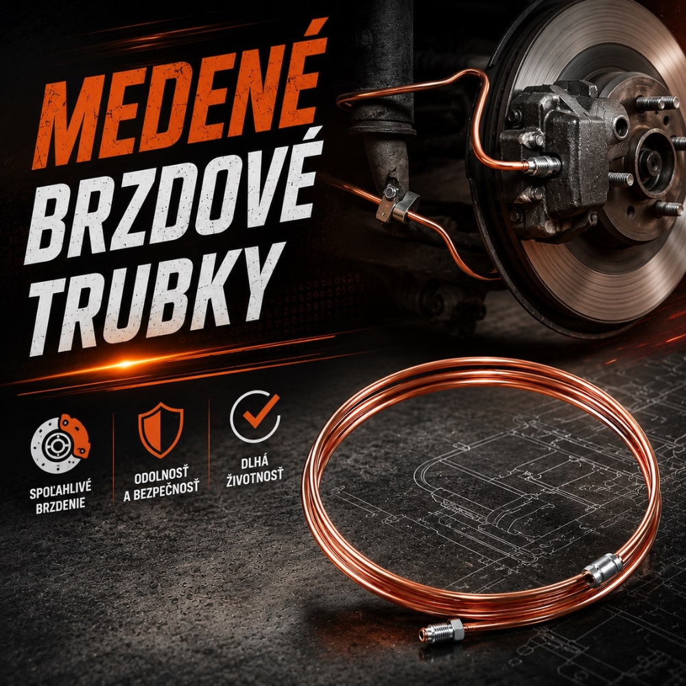 Medené brzdové trubky