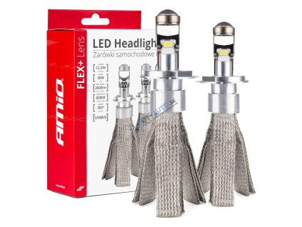 LED prestavbová sada FLEX+ séria H4 šošovky 12V 24V 6000K Canbus