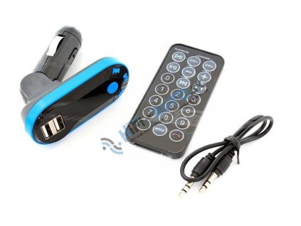 FM transmitter s bluetooth + 2x USB, MP3 12/24V