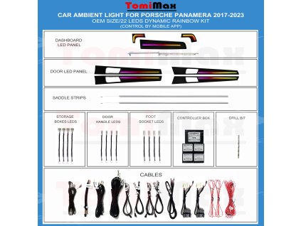 17 21 Porsche Panamera ambient light (dynamic) 22Leds