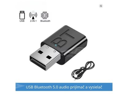 2 v 1 USB Bluetooth 5.0 adaptér – prijímač a vysielač