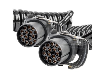 Špirálový kábel TIR 2x 15 PIN 5m 24V