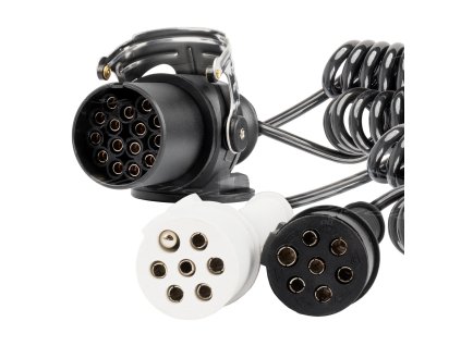 Špirálový kábel TIR 2x 7 PIN 15 PIN typ N/S 5m 24V