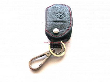 Kožený obal pre kľúč s logom Volkswagen