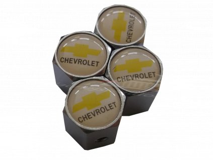 Ozdobné kryty na ventily s logom Chevrolet