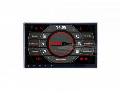 1DIN 10,1" autorádio Android 14 autorádio s WIFI, GPS, USB, BT LOW
