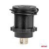 Vodotesná nabíjačka s MODRÝM LED podsvietením 2xUSB QC3.0 12/24V