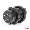 Vodotesná telefónna nabíjačka s ČERVENÝM LED podsvietením 2xUSB QC3.0 12/24V