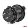 Vodotesná telefónna nabíjačka s modrým LED indikátorom 3,1A 2xUSB 12/24V