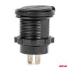 Vodotesná telefónna nabíjačka s modrým LED indikátorom 3,1A 2xUSB 12/24V