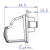 Cúvacia kamera pre MAZDA CX7, MAZDA 6