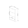antonio 60 cm dub sonoma biela 172dfbde